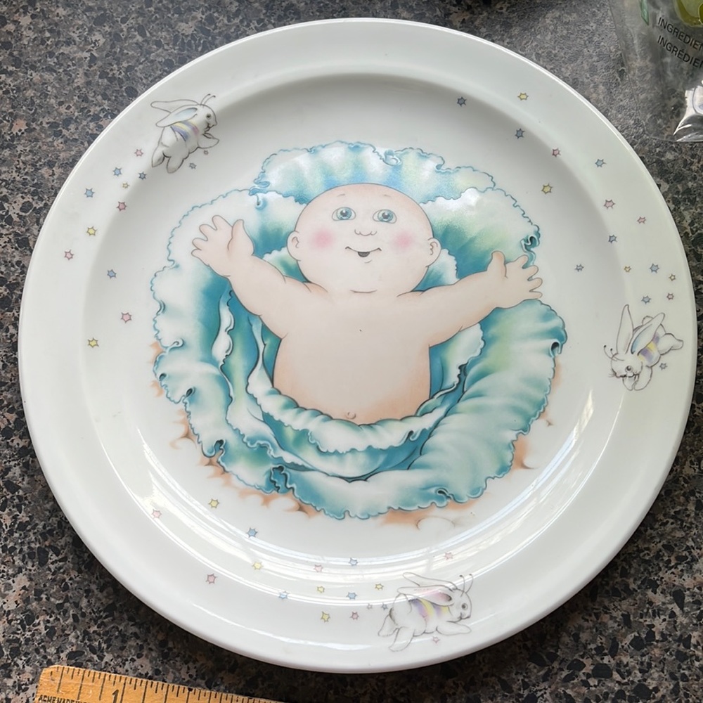Vintage Cabbage Patch porcelain plate 8”